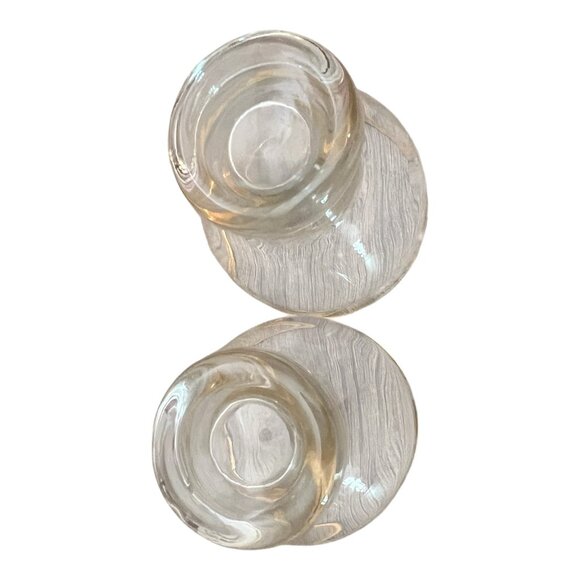 Vintage Clear Lowball Old Fashioned Rock Glasses With Gold Rim 2.5 in Tall Lot o - Picture 8 of 8